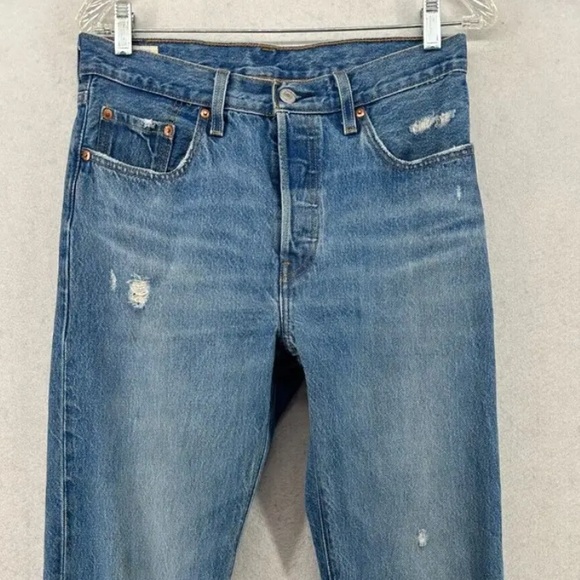 Levi's Denim - LEVI'S 501’s Original Fit Button Fly 100% Cotton Distressed Denim Sz. 28x30